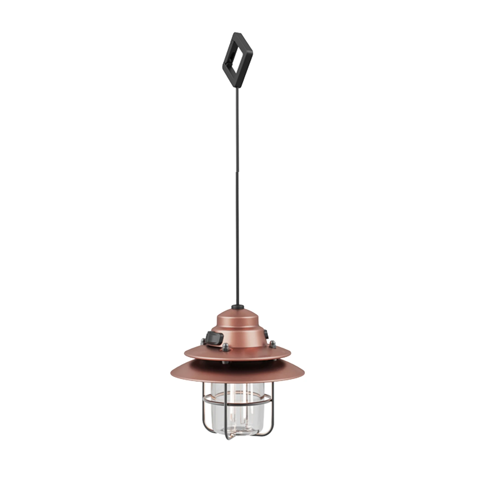

Mini Hanging USB Camping Lantern with 2 Lighting Modes Water Resistant Outdoor Light for Garden Yard Patio Tree Decoration