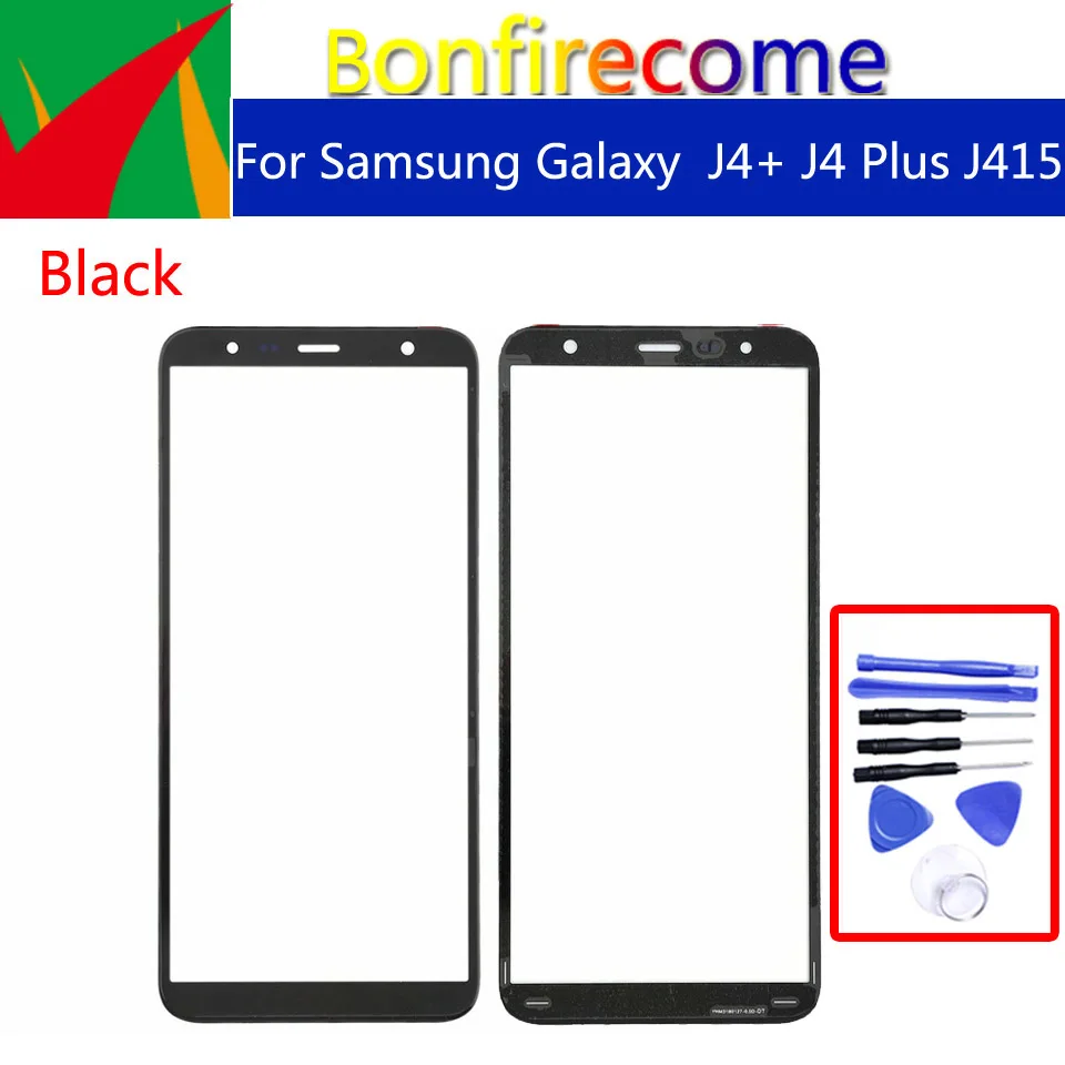 J4 + для Samsung Galaxy Plus J415 J415F J415DS переднее внешнее стекло сенсорный экран Сменный