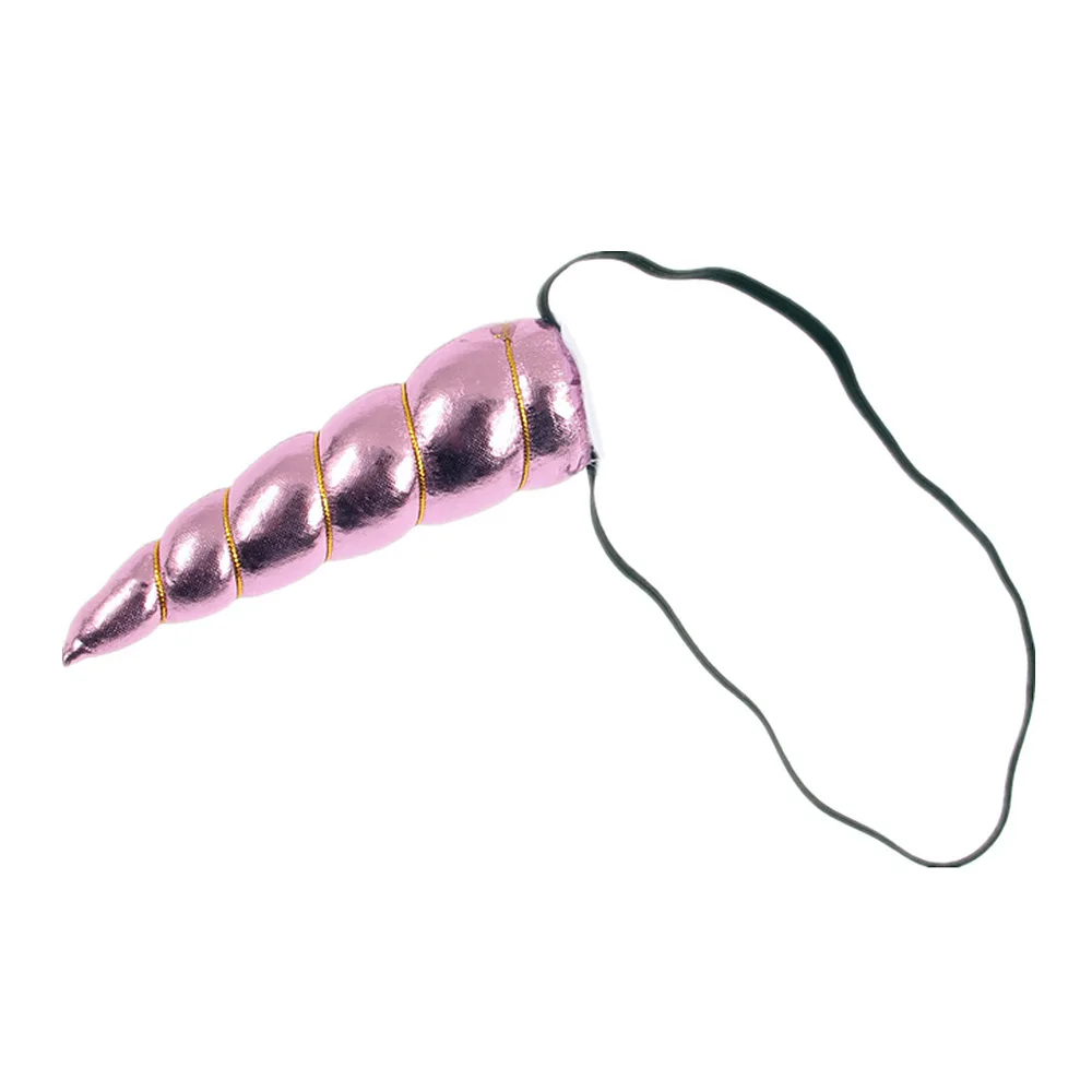41pink Nishine, Радужный цветной хвост, единорог, повязки на голову с рогом, блестящие ушки, дети, девочки, принцесса, коса, парик, повязки для волос, аксессуары для волос - Цвет: 41pink