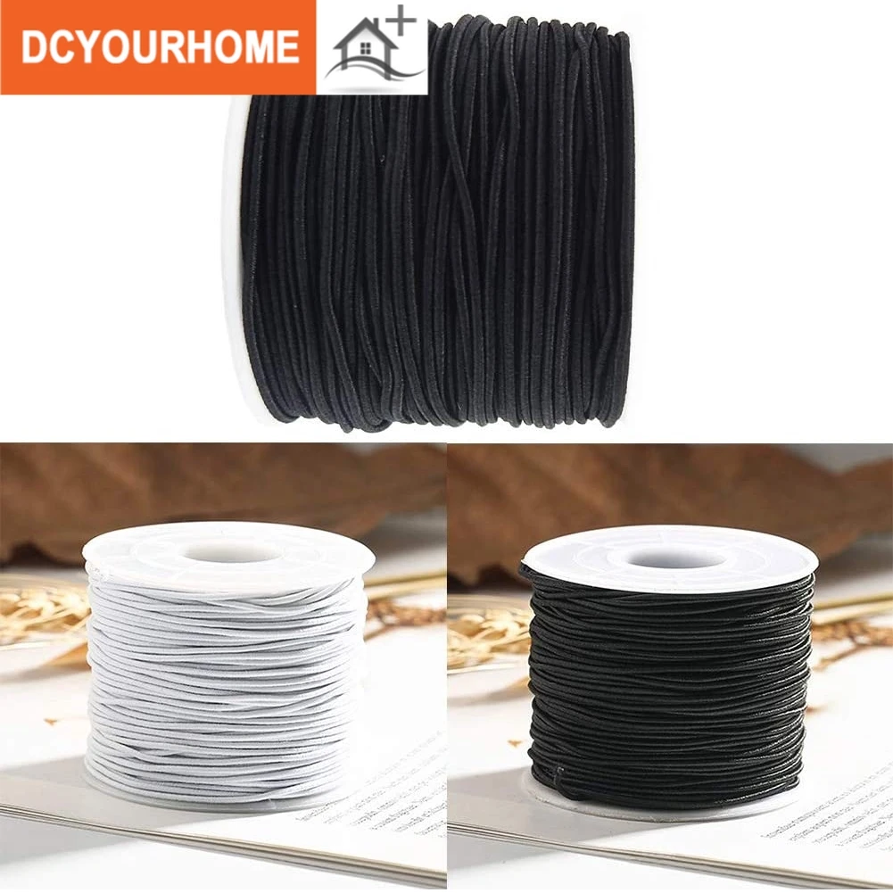 

1 mm Width Elastic String, Round Crafting Stretch String for Hats/Beading/Crafts/Sewing Accessories 100 metres
