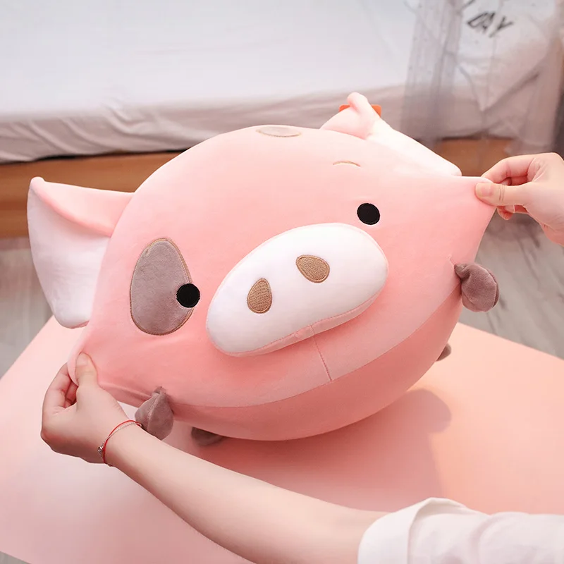Плюшевые игрушки Kawaii свинка слон динозавр собака подушки для чтения животных