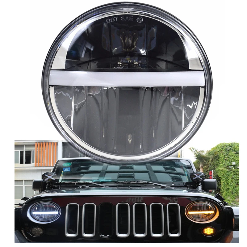 Автомобильные аксессуары 7-дюймовая круглая светодиодная передняя фара 7 'для