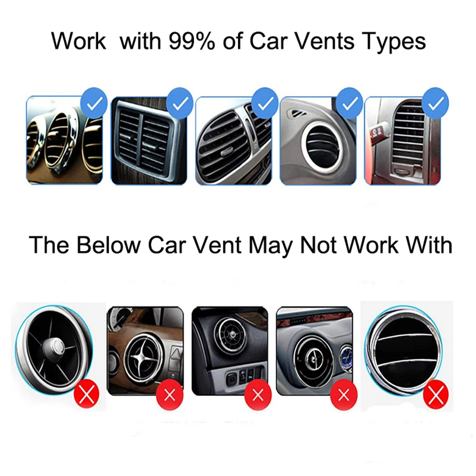 car holder for iphone 13 12 11 x bracket for phone in car 360 rotate air vent mount car phone holder mobile phone holder stander free global shipping