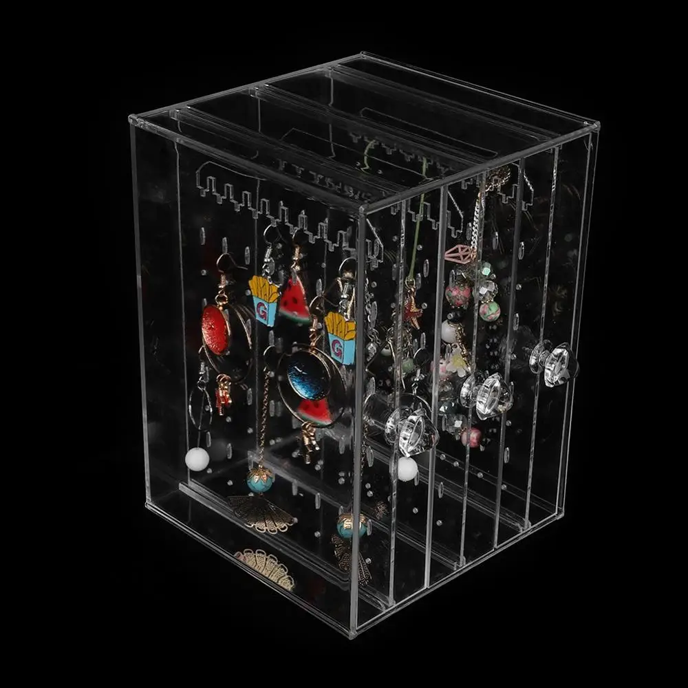 Новый акриловый держатель для ювелирных изделий серьги гвоздики прозрачный