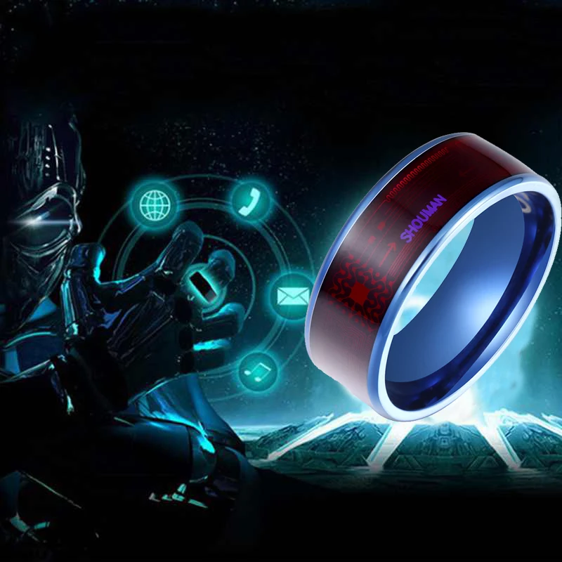 magic wear nfc smart ring finger digital titanium steel ring suitable for android phones with functional couple fashion gifts free global shipping