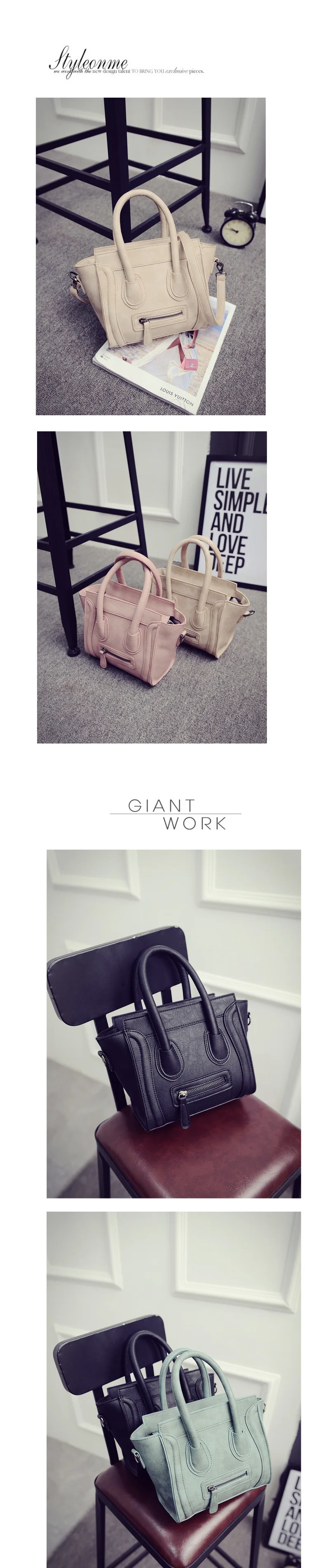 Bolsos Mujer, трапециевидная смайликовая сумка через плечо, роскошная Брендовая женская сумка из искусственной кожи, сумка через плечо, сумки известного дизайнера