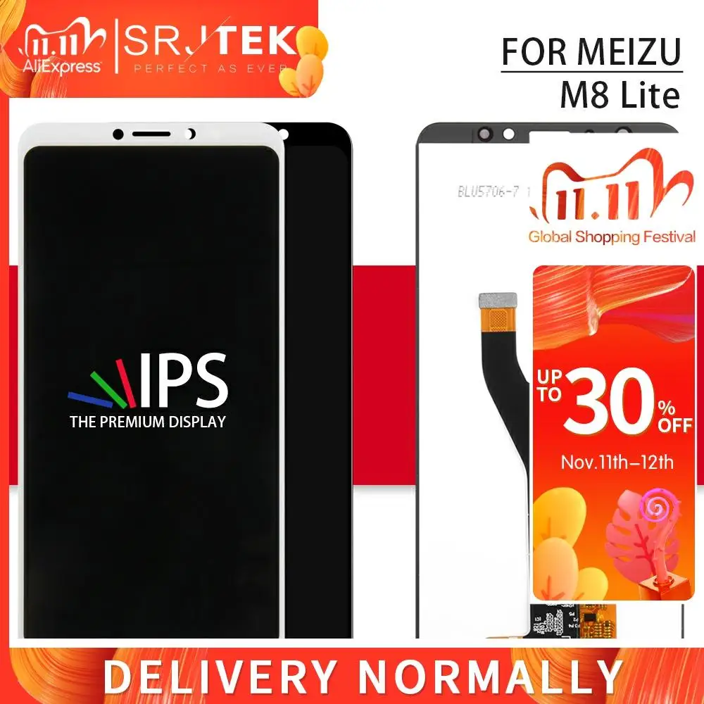 ЖК панель для Meizu M8 Lite сенсорный экран с цифровым преобразователем сменный
