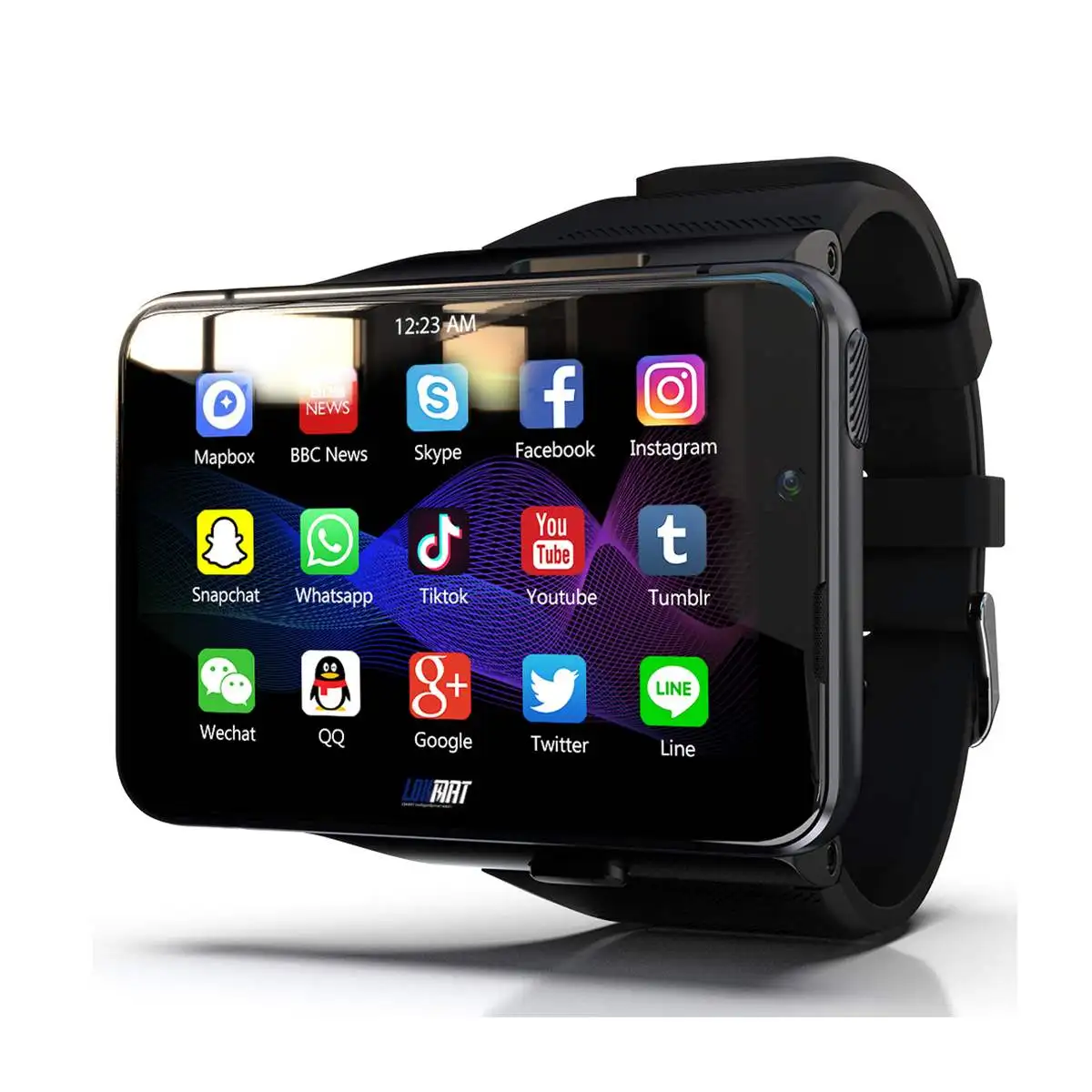 

LOKMAT APPLLP Max Smart Watch 4GB+64GB 2.88inch Detachable Big Screen 5.0MP+13MP Dual Camera WIFI GPS Android 9.0 4G Smartwatch