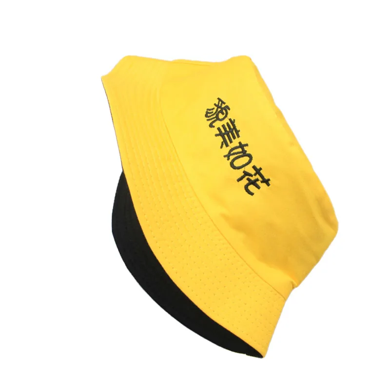 Панама с китайской надписью Двусторонняя Мужская двусторонняя от солнца из 100%