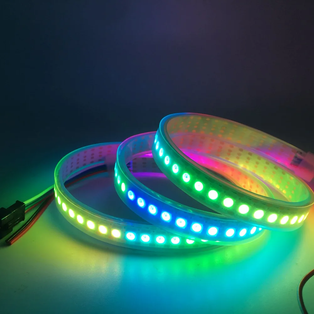 WS2815 DC12V(WS2812B/WS2813) RGB светодиодный Пиксели полосы светильник Individueel Addressable светодиодный двойной пульт дистанционного управления и 30/60/144 Пиксели/светодиодный s/m 1~ 5 м
