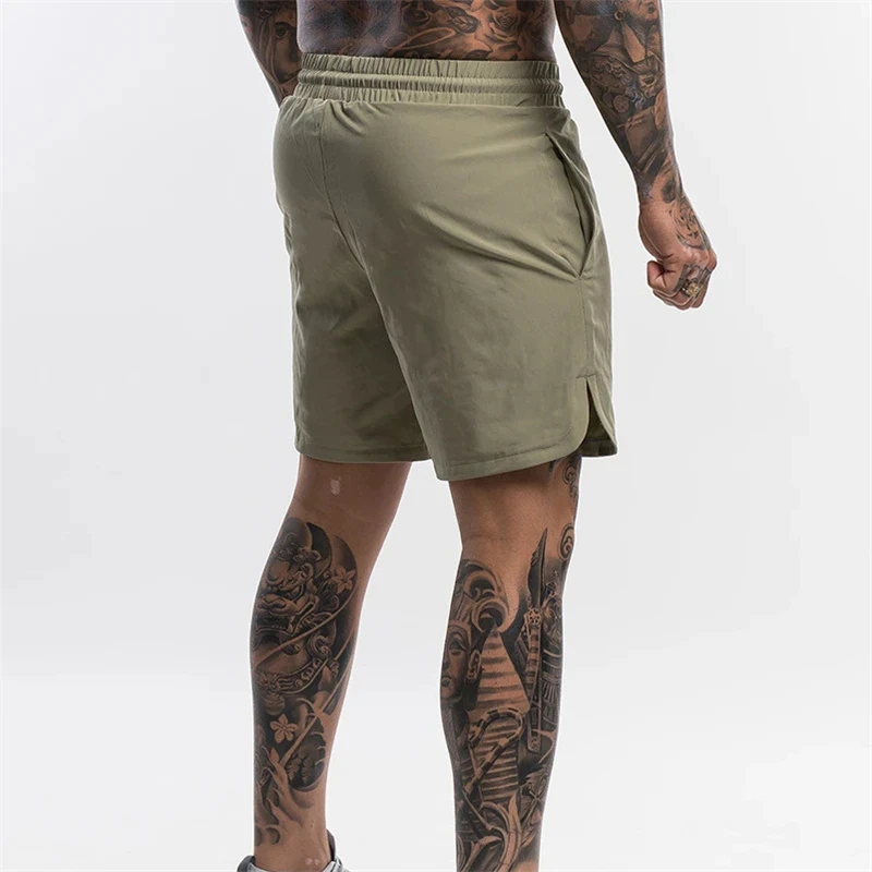 Мужские дышащие тренировочные шорты для фитнеса летние поглощающие пот