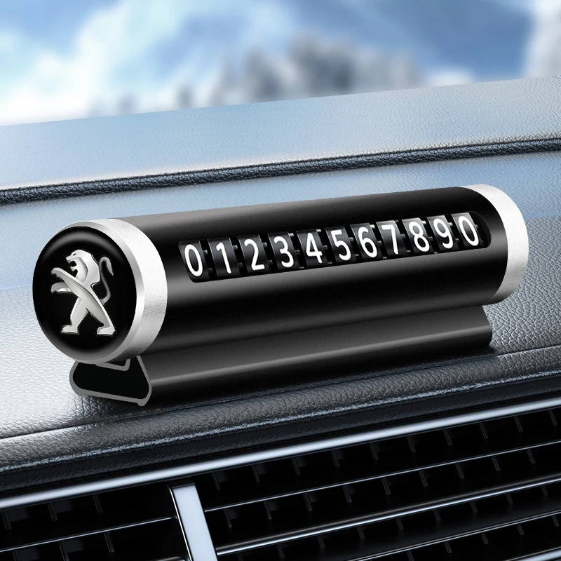 Автомобильная наклейка для временной парковки из алюминиевого сплава табличка