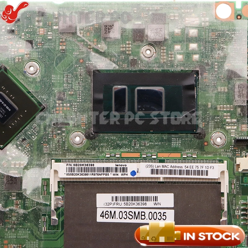 nokotion for lenovo flex 3 1580 500 15isk laptop motherboard 5b20k36398 lt41 skl 14292 1 448 06701 001 i7 6500 cpu 940m gpu free global shipping