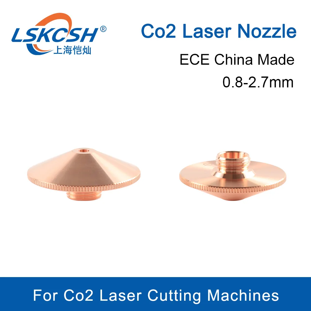 Лазерные насадки серии LSKCSH ECE диаметром 24 мм и 10 мм, резьба M8, калибр 0,8-2,7 мм для станков для лазерной резки Co2