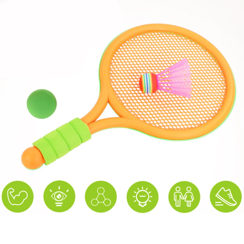

1 Set Colored Badminton Racket Kids Training Outdoor Sports Leisure Toys Badminton Set for Kids Children Playing