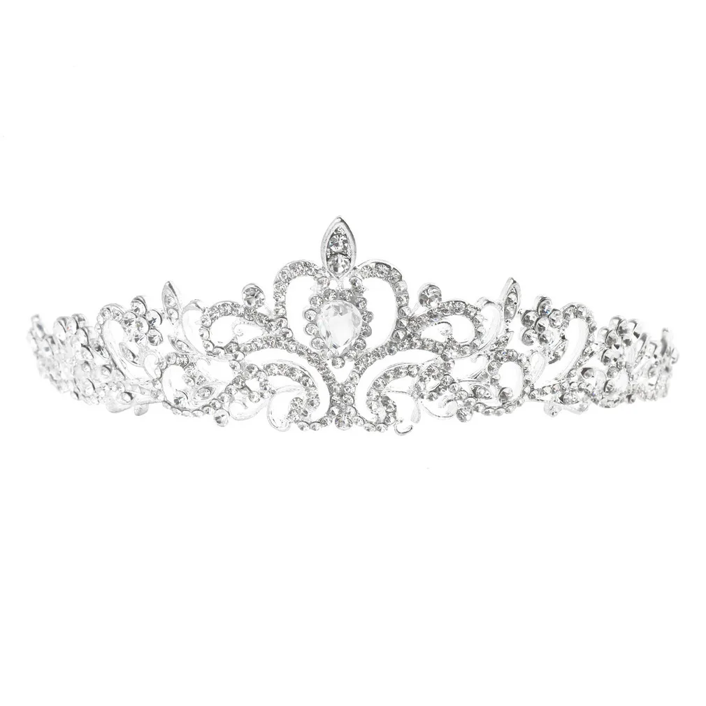 

New Cute Children Kids Girls Tiara Rhinestone Princess Hair Accessories Jewelry Party Bridal Hair Band Shiny Crown Headband