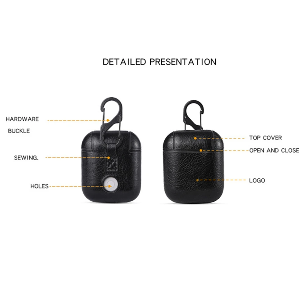 For Apple Airpods PU Leather Earphone Protection Case | Электроника