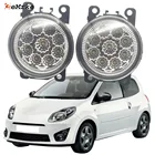 2 шт. стайлинга автомобилей 9 штук Светодиодный туман светильник лампы для Renault Twingo 2 CN0 _ RS Хэтчбек 2008 2009 2010 2011 2012 туман светильник s 12В дневные ходовые огни