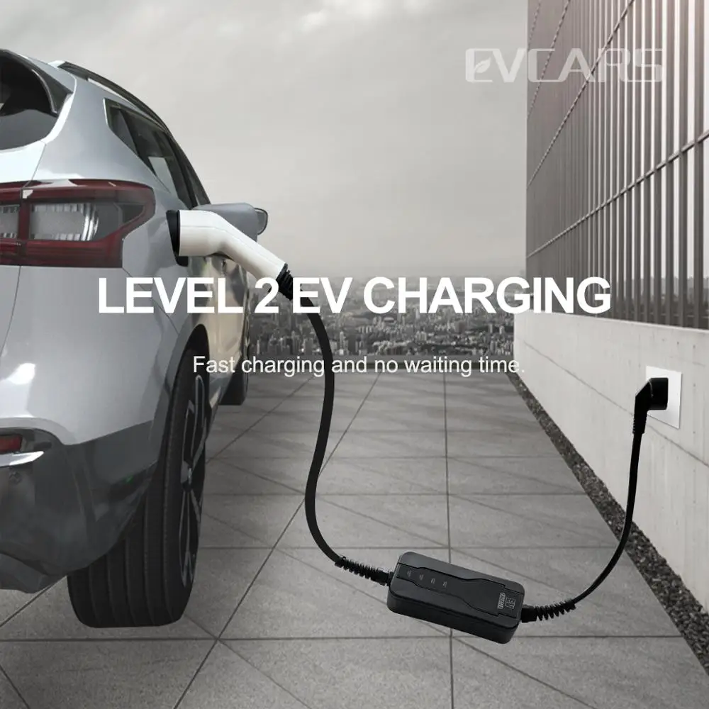 

16A EVSE Charger Type 2 Iec 62196 Electric Vehicle Home Ev Car Charging Adjustable 3.6KW for Zoe Tesla Schuko Plug