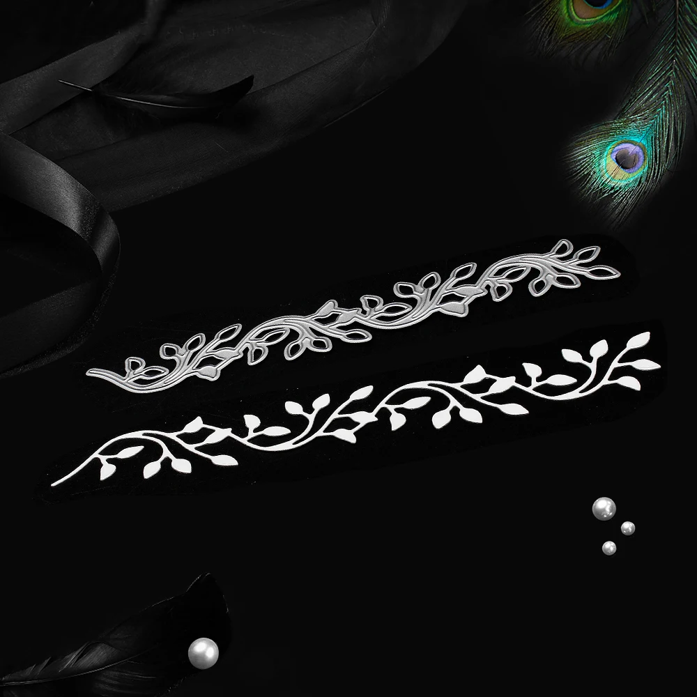 Металлические режущие штампы для декора кружевных листьев Трафаретный