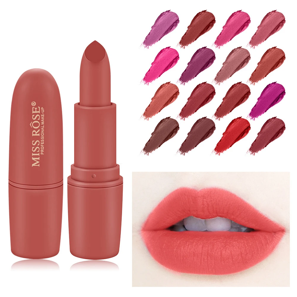 Новая губная помада мисс Роуз матовая тумана Карандаш Увлажняющий стойкий не