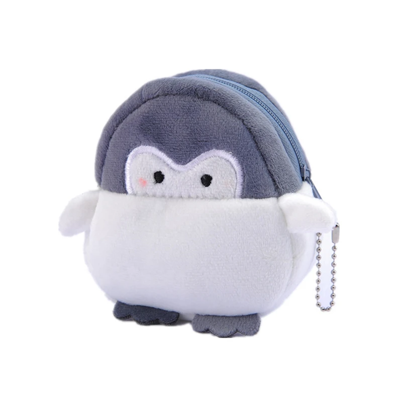 Миниатюрный Плюшевый кошелек с милым пингвином и кубом милый мягкий мультяшный