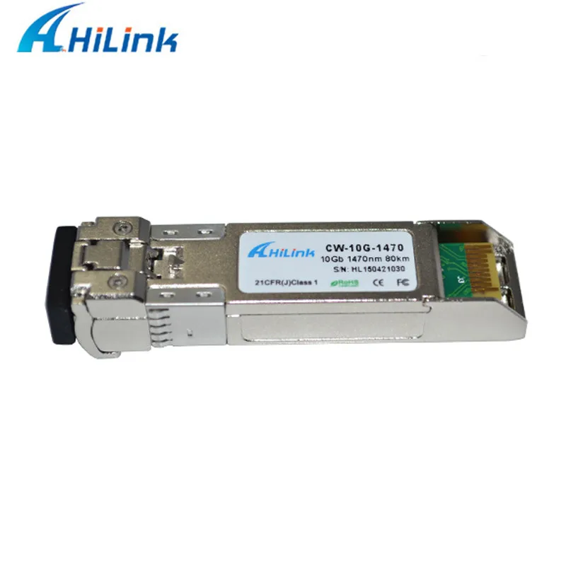 Hilink 10GBASE ZR CWDM SFP + модуль 10G 80KM 1470 ~ 1610nm DDM LC оптический приемопередатчик|cwdm sfp|optical