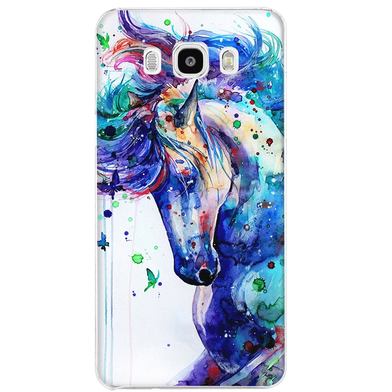 H7 Чехол для samsung Galaxy M10 M20 M30 M40 S6 S7 край S8 S9 S10 S10e Plus Note 8 9 S3 S4 S5 крышка акварель Лошадь картина маслом - Цвет: H7