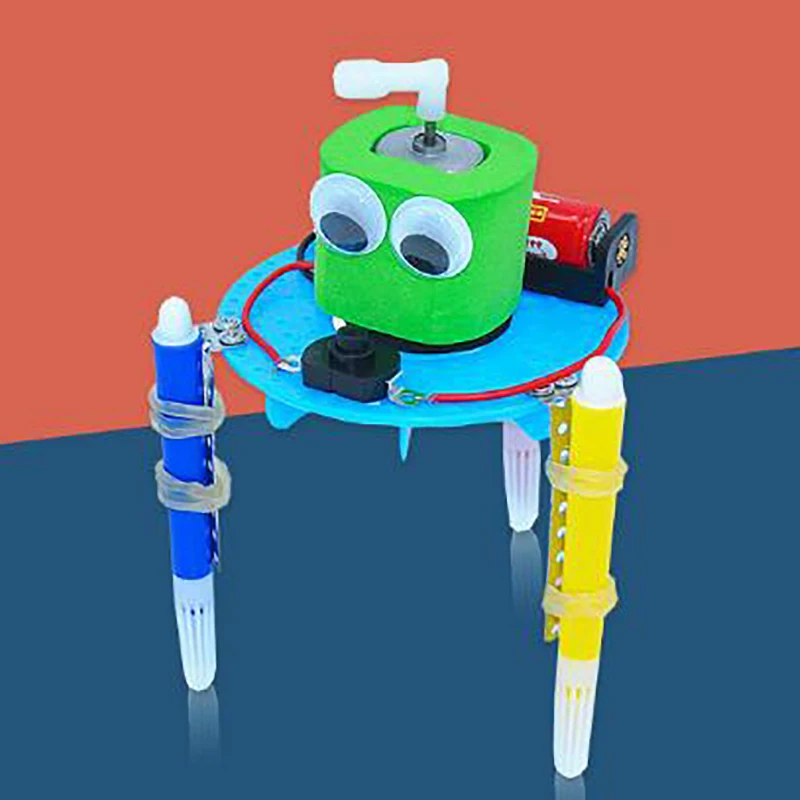 1PC Early Learning DIY Doodle Robot Technology Small Inventions Educational Toys | Игрушки и хобби