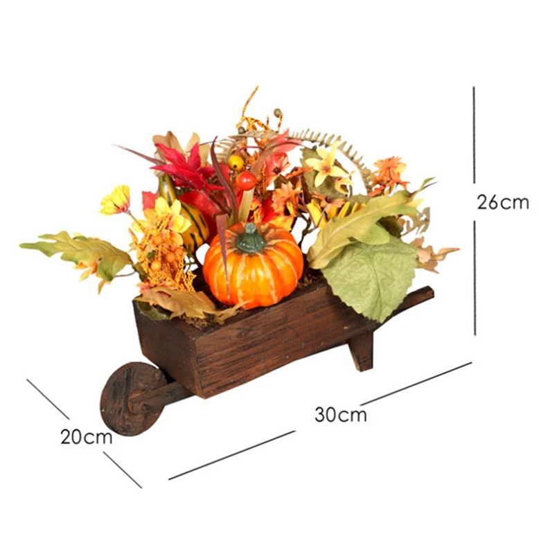 Искусственные тыквы в виде кленового листа LED Настольная лампа домашний декор