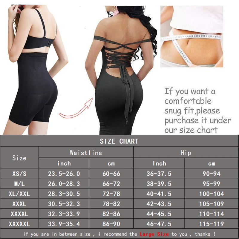 

Twinso XS-5XL Butt Lifter Body Shaper Firm Tummy Control Panties Shapewear High Waist Trainers Thigh Slimmer Girdles with Hooks