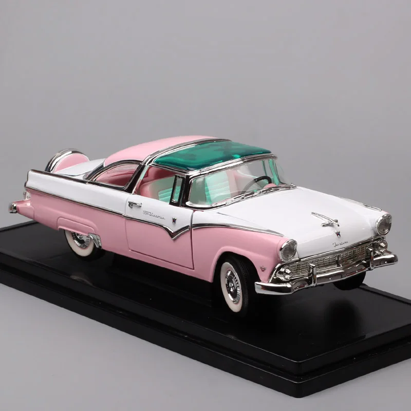Детский 1:18, большой автомобиль, 1955, Форд Фэрлейн, корона, Вик, Виктория, седан, литые модели автомобилей, транспортные средства, игрушки, автомобильный Миниатюрный