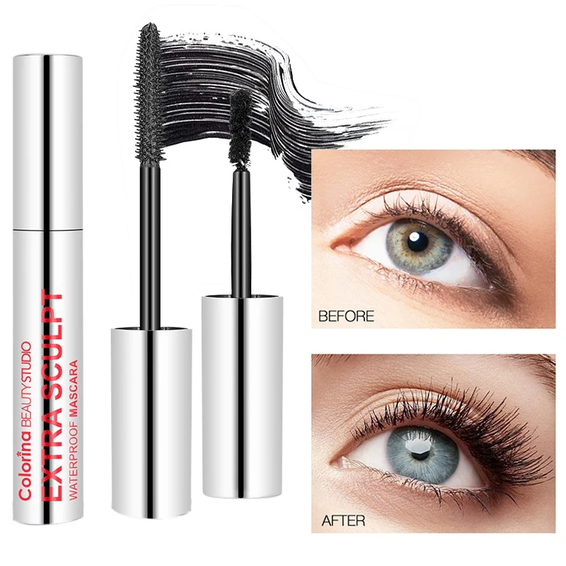 Популярная тушь для ресниц с привитой волокнистой поверхностью водостойкая не