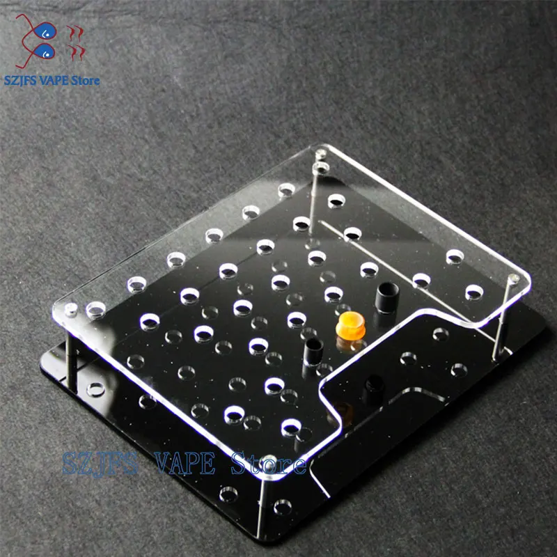 

e Cigarette Stand Shelf Acrylic Display Case Holder Display Rack For Resin 510 810 Drip Tip E-Cigarette Mouthpiece For RDA RTA