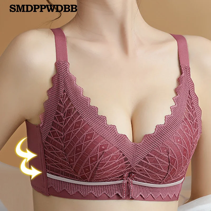 

Seamless Bras Push Up Bras Super Breathable Underwear Sexy Bra 3/4 Cup Brassiere Gathering Bralette Autumn And Winter Lingerie