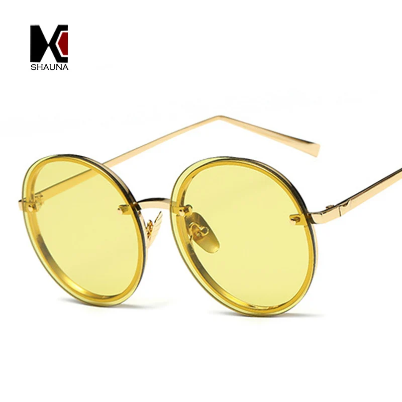 Мужские и женские очки без оправы SHAUNA брендовые дизайнерские в стиле ретро с