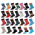 Ins; Сезон осень-зима; Корейская уличная животных прекрасный пример мужского и женского пола пара Длинные хлопковые носки