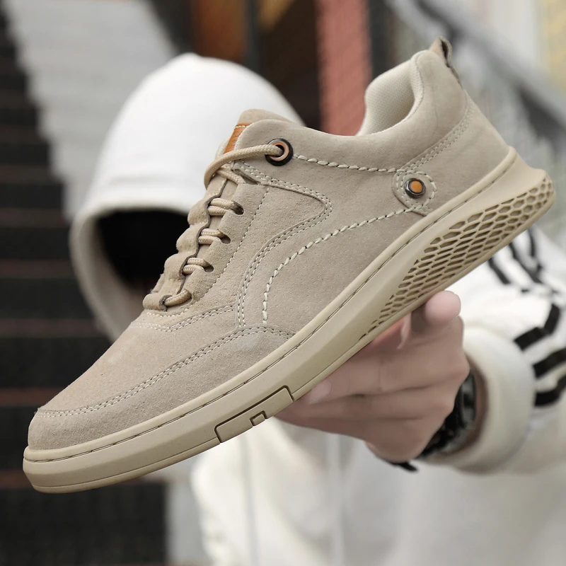 

Men Shoes fashion Genuine Leather Loafers Breathable Autumn Soft comfortable Casual Shoes Outdoor Sneakers shoes Zapatos Hombre