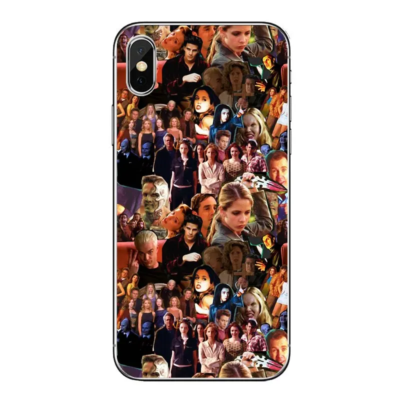 Transparent TPU Shell Covers Buffy The Vampire Slayer Collage For Samsung Galaxy A5 A6 A7 A8 A9 J4 J5 J7 J8 2017 2018 Plus Prime |