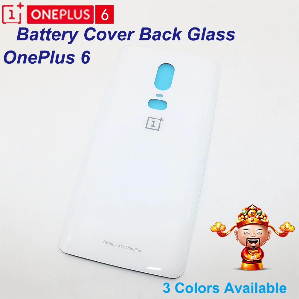 Чехол для аккумулятора Oneplus 6 Задняя стеклянная крышка Oneplus6 чехол задней панели One