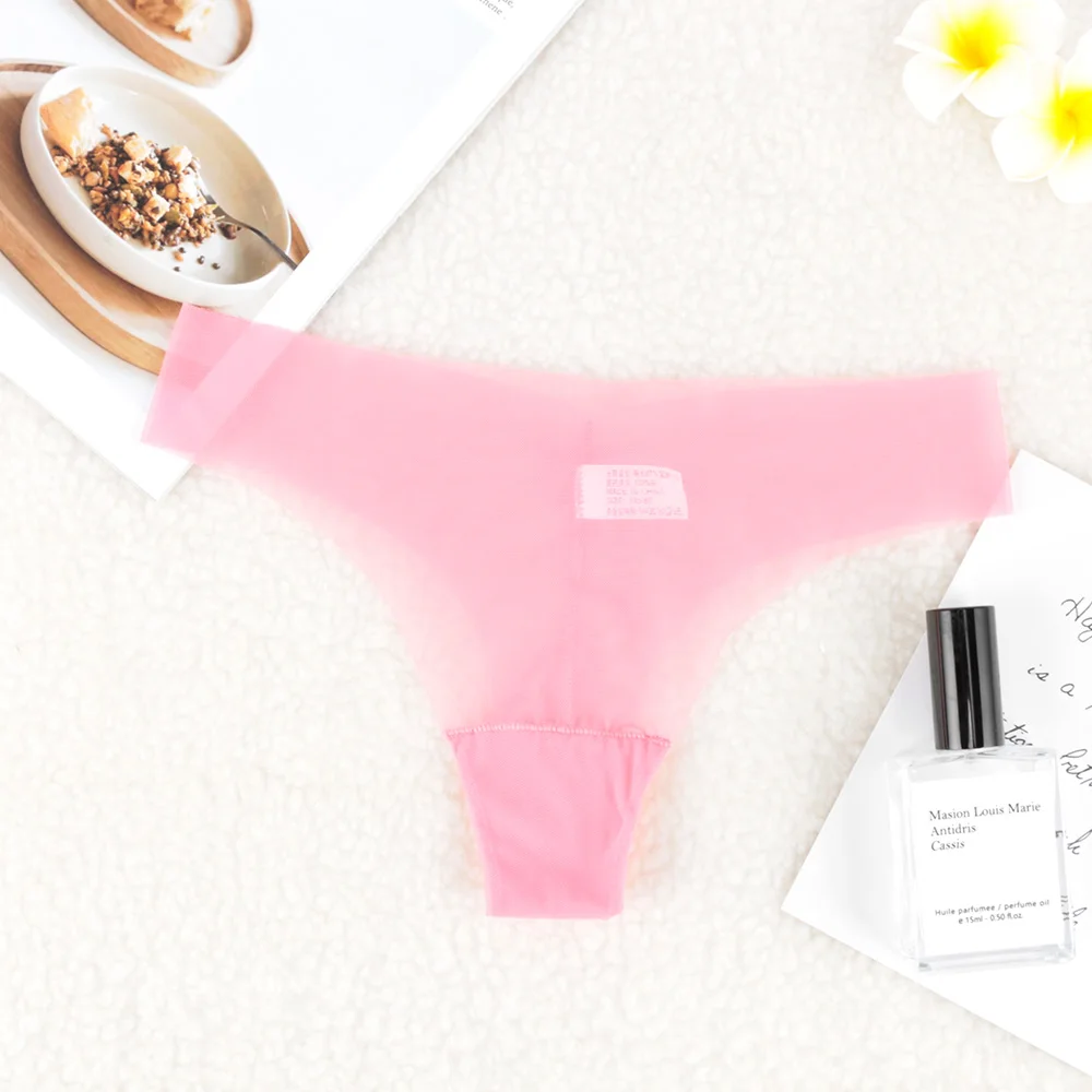 Полностью прозрачные трусики женские сексуальные бесшовные Женские однотонные