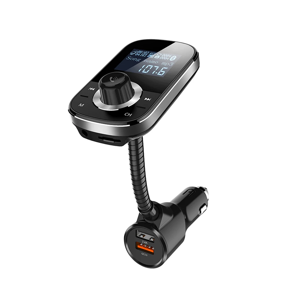 Многофункциональный автомобильный комплект MP3 музыкальный fm-передатчик DC12V QC 3 0