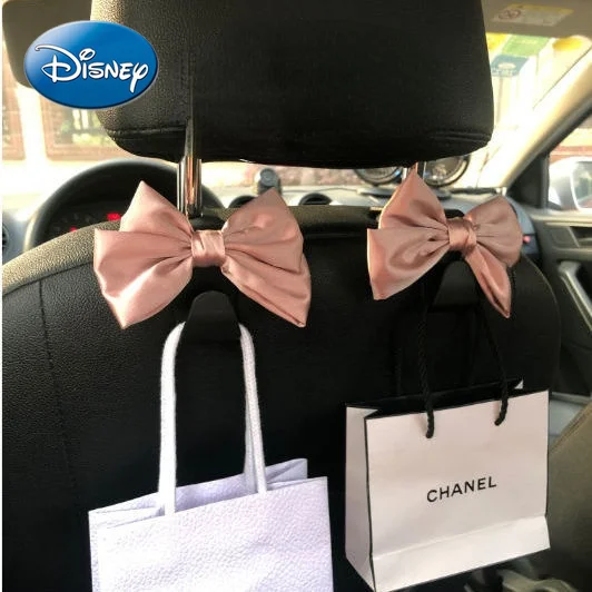 

Disney Car Hook Seat Back Seat Hidden Multifunctional Cute Cartoon Bow Car Hook Rear Storage Item Hook