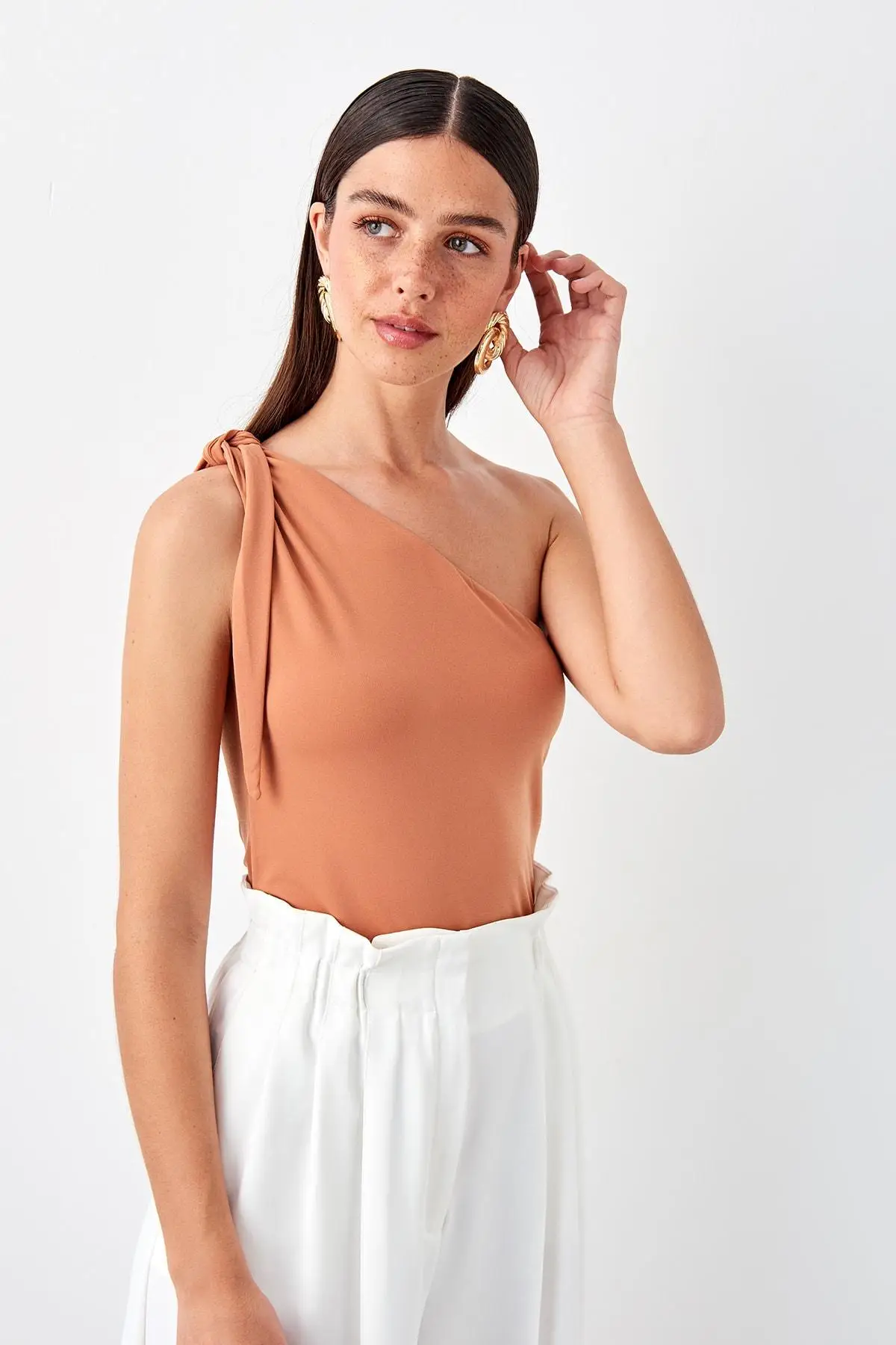 Trendyol горчичная шнуровка detayli Body TPRAW20BD0016 |