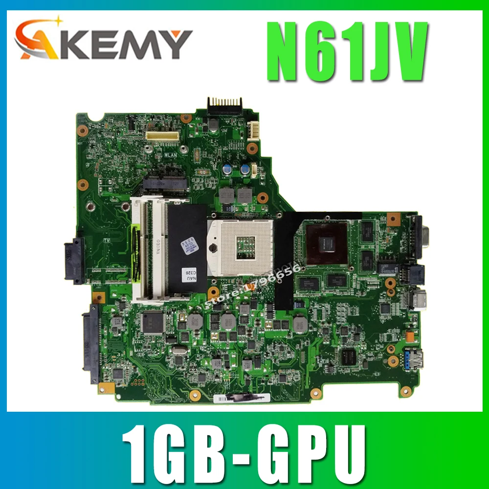 Отправка платы + N61JA материнская плата REV: 2 0 для ASUS N61J N61JV Материнская ноутбука