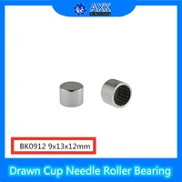 bk0912 needle bearings 91312 mm 10 pcs drawn cup needle roller bearing bk091310 caged closed one end 659419