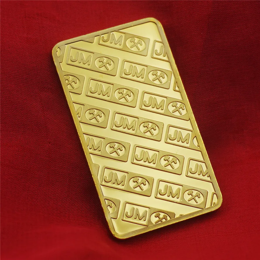 JM Johnson Matthey Bullion Bar сувенирные монеты с золотым покрытием | Дом и сад