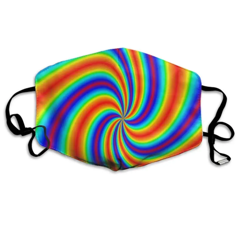 

Men Women Boys Girls Fashion Breathable Mouth Mask With Adjustable Ear Loops, Dustproof Half Face Mouth Mask (Tie Dye)