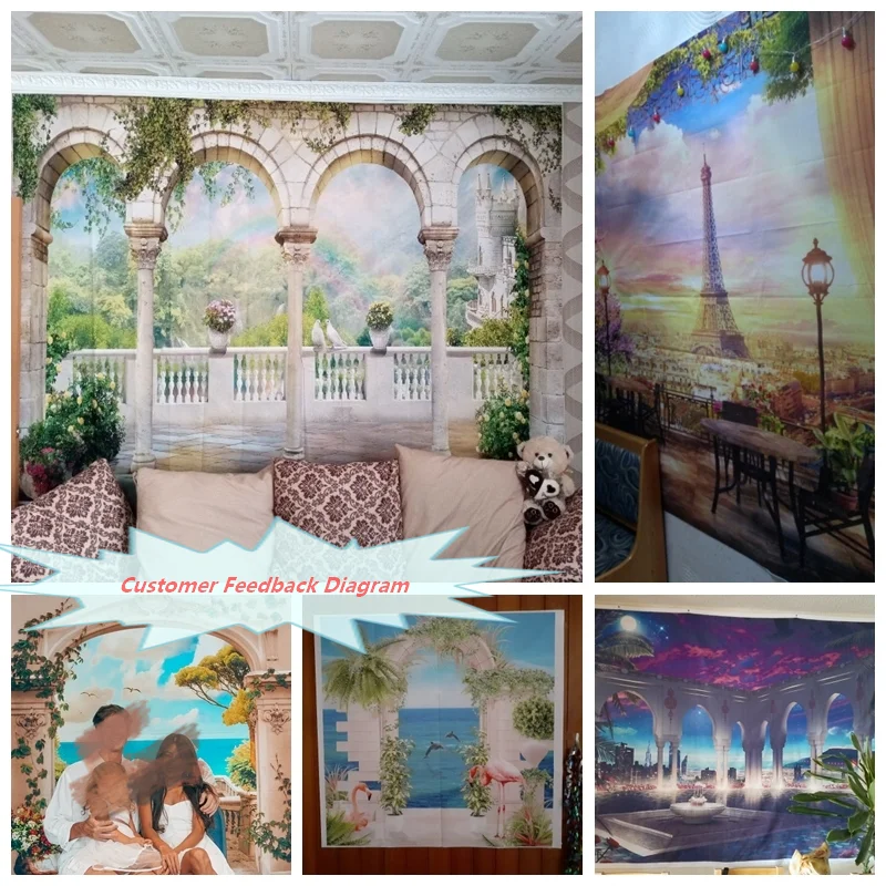 Фон Yeele для фотосъемки с изображением летнего пейзажа каменного дома лестницы