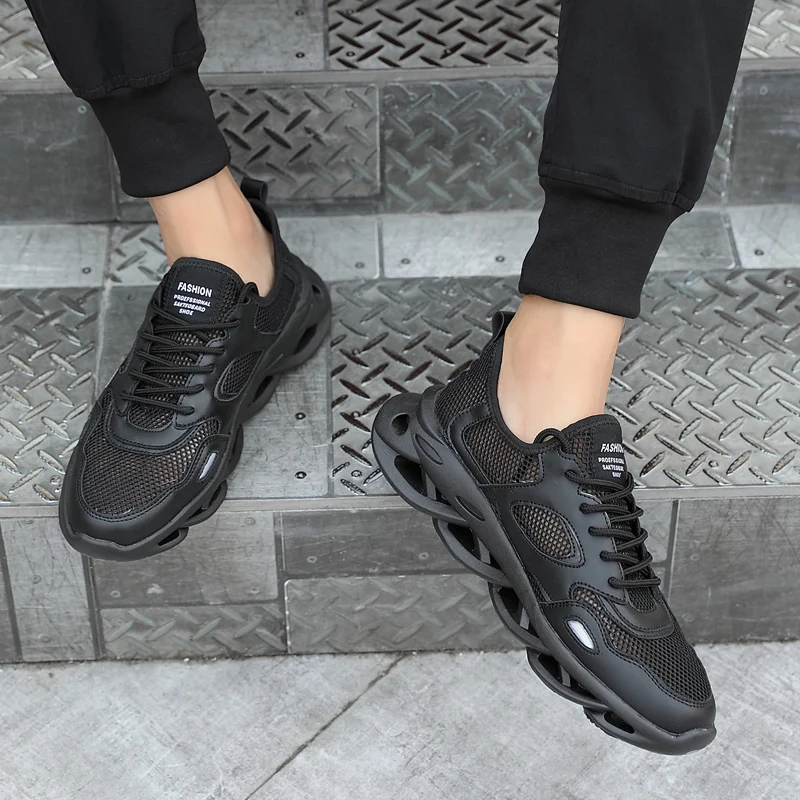 

Mesh Breathable Men Sneakers Air Cushioning Lightweight Running Shoes Summer Man Casual Sneakers White Jogging Shoes